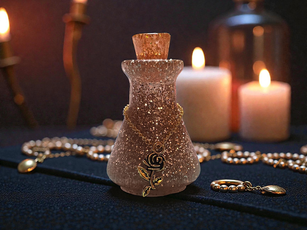 Glitter Gold Potion Jar
