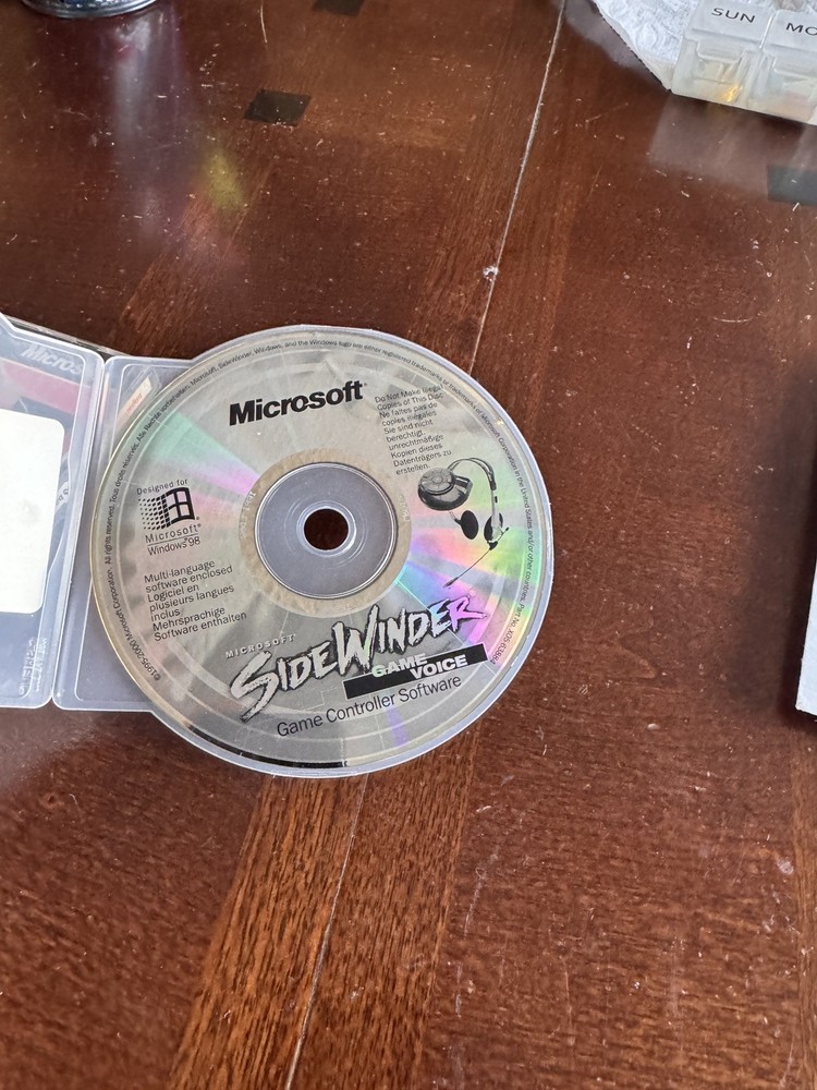 Microsoft SideWinder software