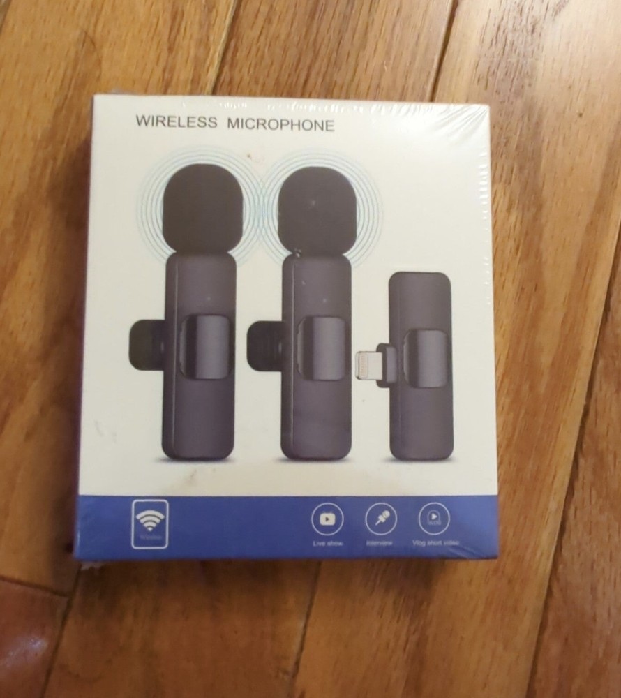 Professional Wireless Lavalier Lapel Microphone for iPhone, iPad - Cordless...