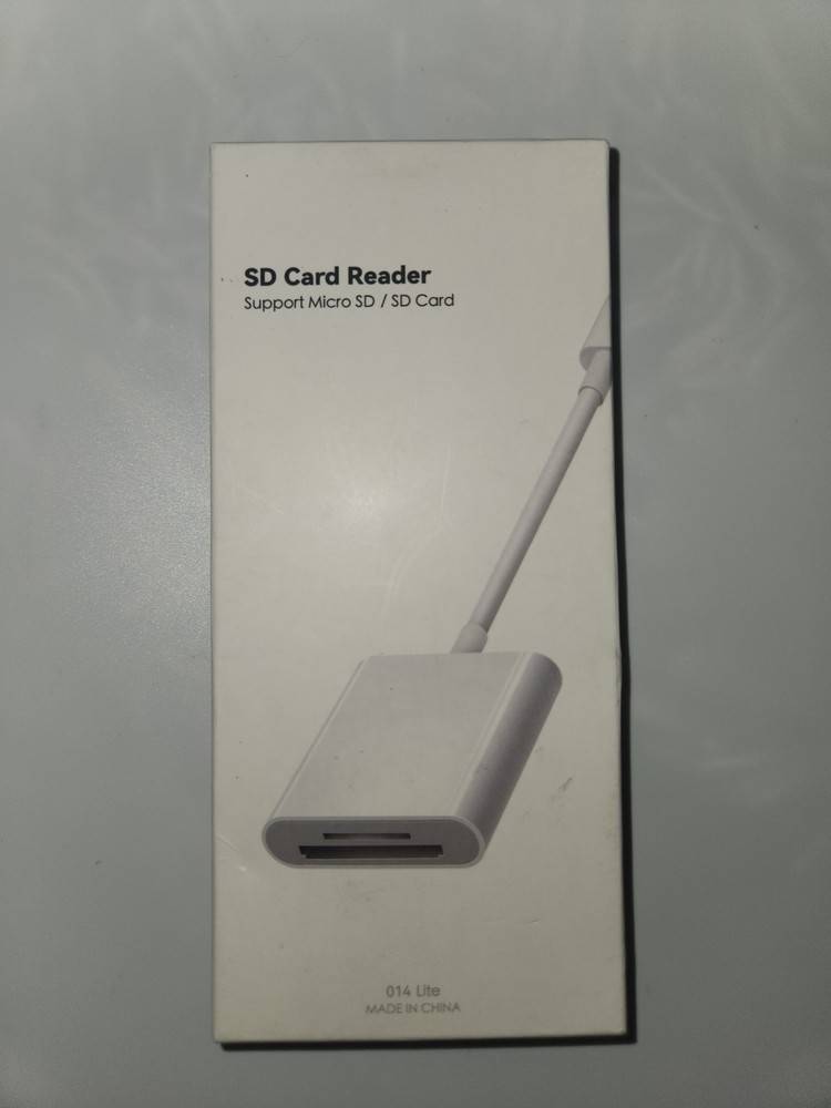 SD Card Reader for iPhone iPad, &USB-C Dual Connector, Support SD/MicroSD Cards