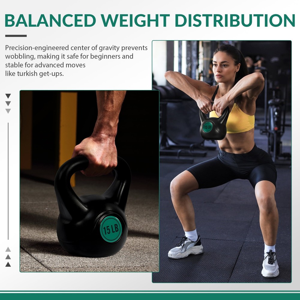 30LB Adjustable Sand-Filled Kettlebell Set,Home Strength Training Equipment