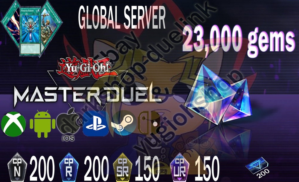 Master duel yugioh GLOBAL - 23K gems