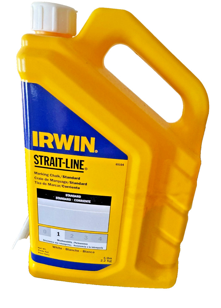 IRWIN STRAIT-LINE 65104 Standard Marking Chalk Refill,  5 lb. Container SAVE BIG