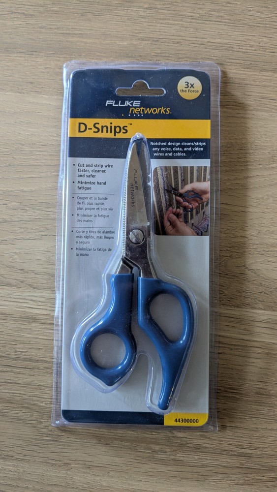 Network Bundle - Klein Tools Krimper and Tester, Fluke Networks D-Snips