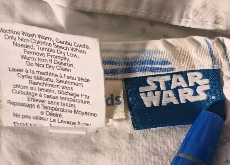 Pottery Barn Star Wars "The Empire Strikes Back" Flat Top Sheet ~ Twin