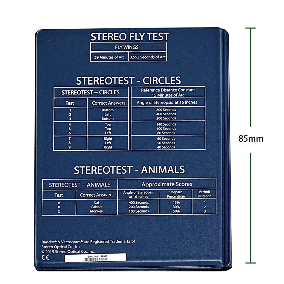 Stereoscopic flying insect vision test for fine depth perception