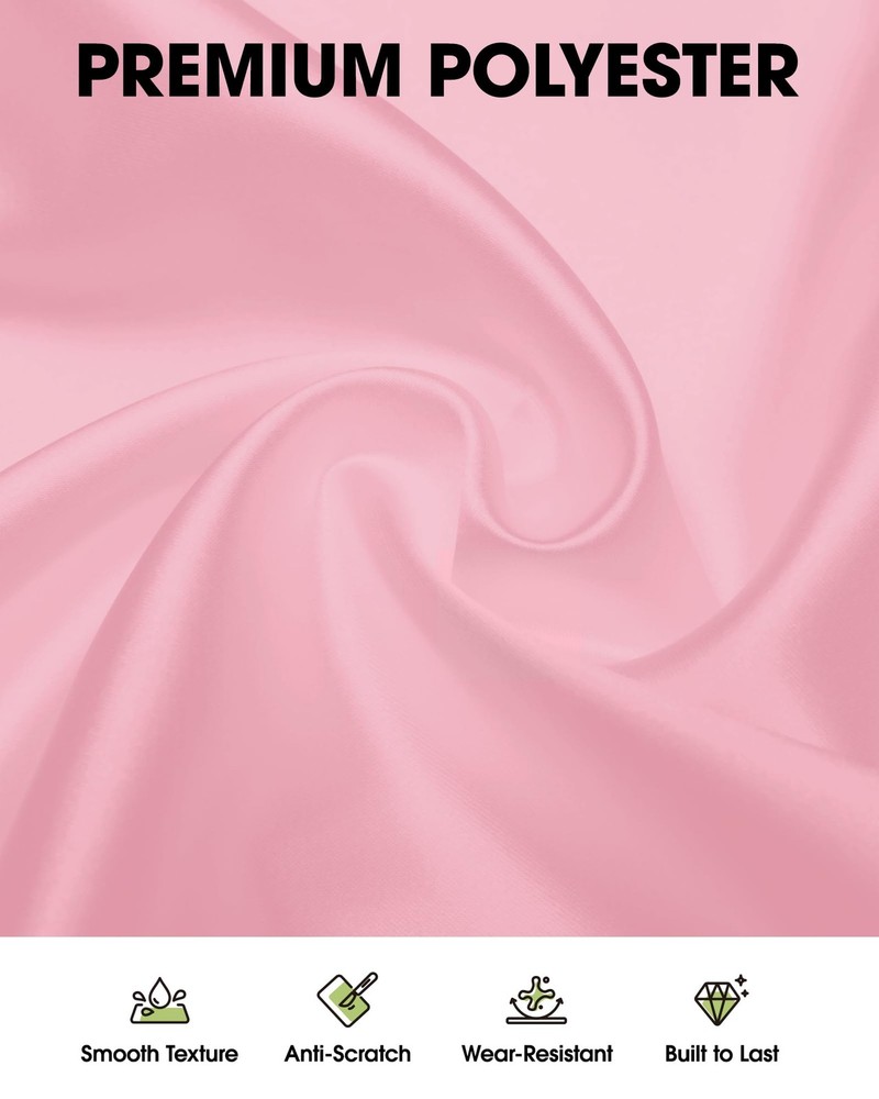 Rectangle Table Cloth 60" x 84" – 8 Packs, Durable Polyester Tablecloth Offer...