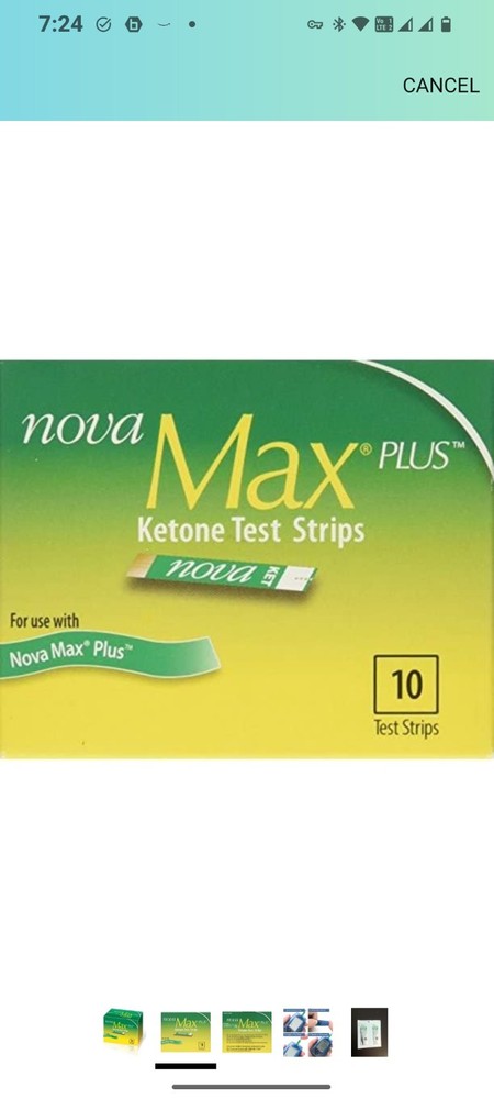 9 Boxes Of Nova Max Keytone Test Strips 10 Each Box