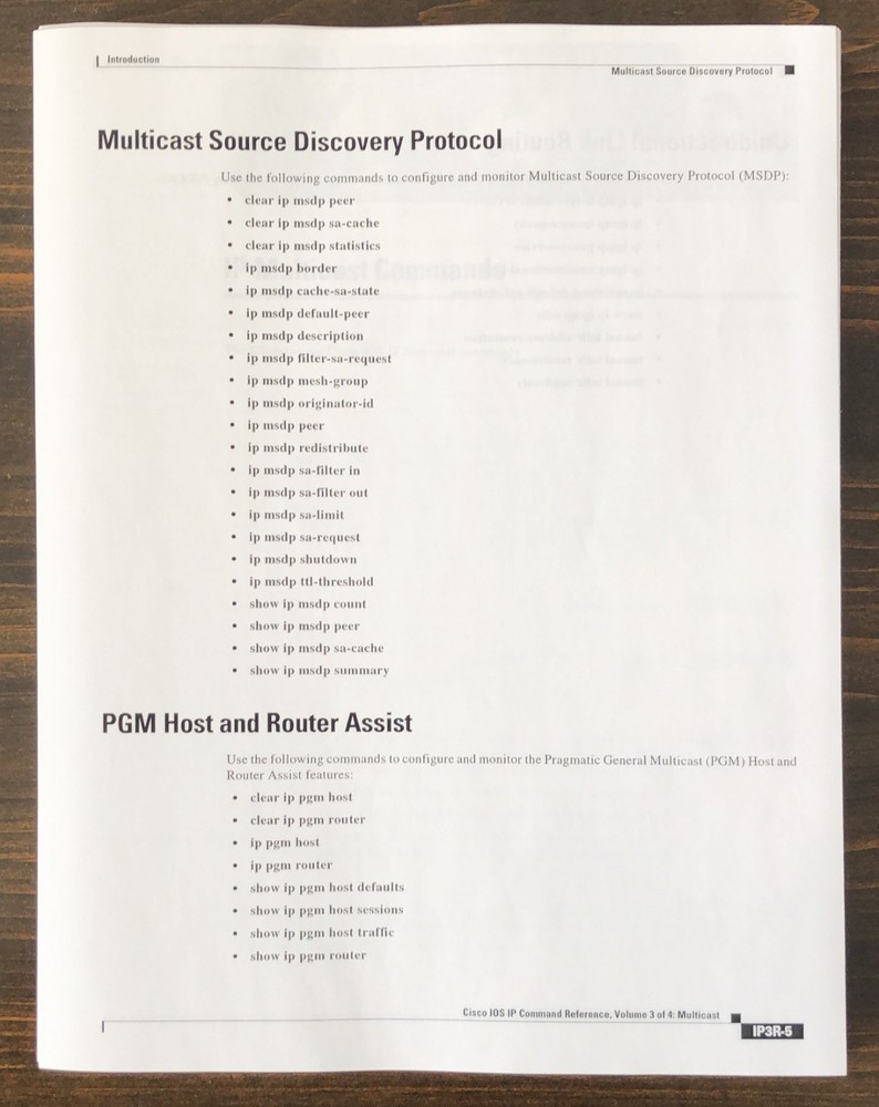 Cisco Systems - Cisco IOS IP Command Reference, Volume 3: Multicast (2003)