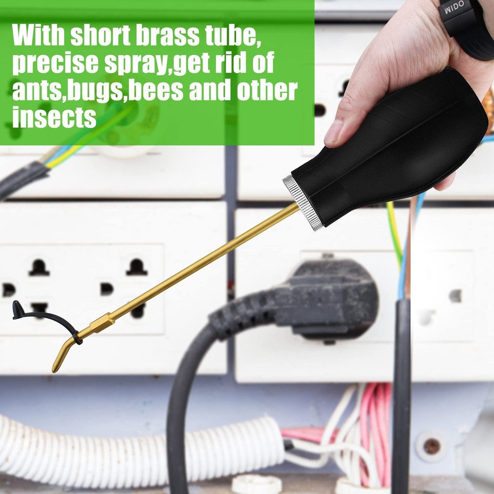 Bulb Duster Sprayer Insect Buster – Handheld, 7" Extendable Applicator Dispenser