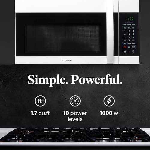1.7 Cu Ft Over the Range Microwave White