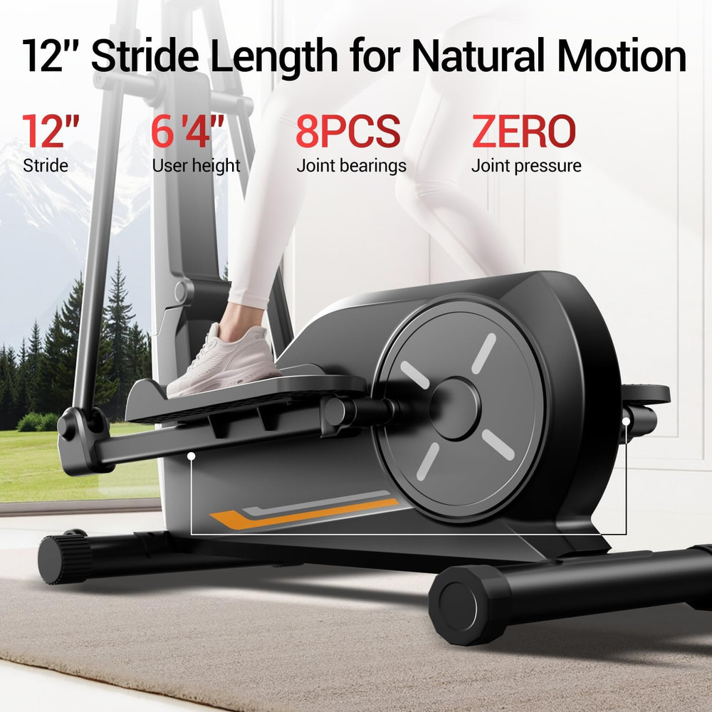 Elliptical Exercise Machine, Elliptical Training Machine for Home with Hyper-Qui