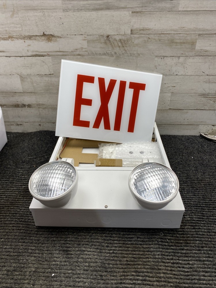 HUBBELL CLSCSRW-RC-3 DUAL LITE EMERGENCY AND EXIT LIGHTING