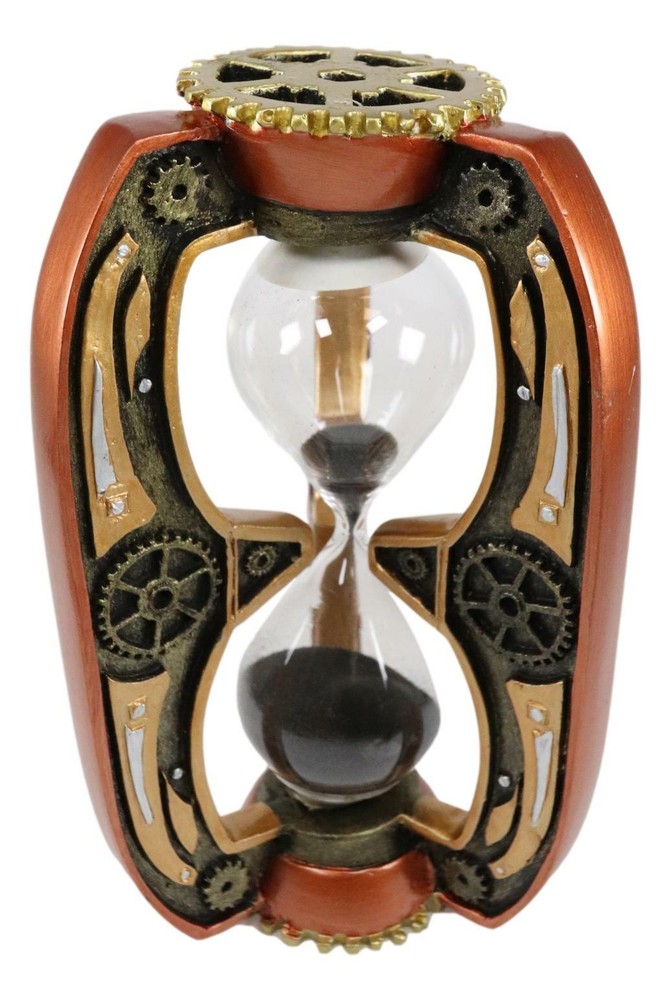Ebros Past Present Future Time Warp Steampunk Gearwork Sandtimer Sand Timer
