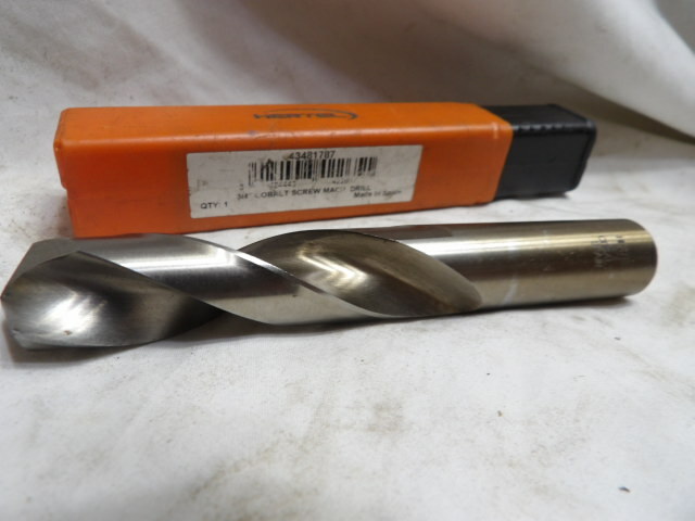 Hertel 3/4" Cobalt Screw Machine Drill