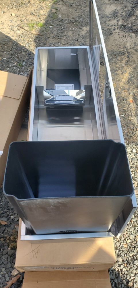 Bobrick Recessed Rectangular Paper Towel Dispenser Waste Receptacle Stainless