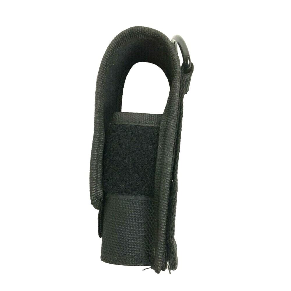 Flashlight Belt Holster Holder Black Nylon Hook & Loop Fastener Tactical