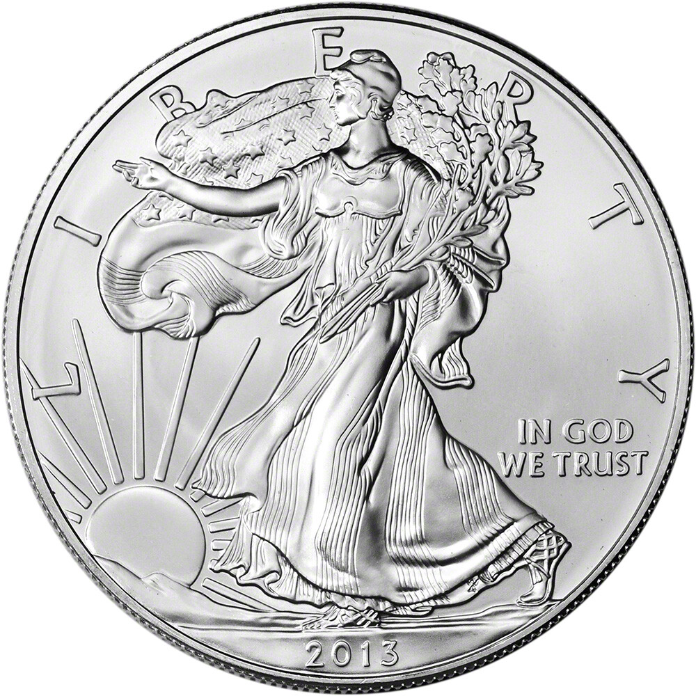 2013 American Silver Eagle 1 oz $1 - BU