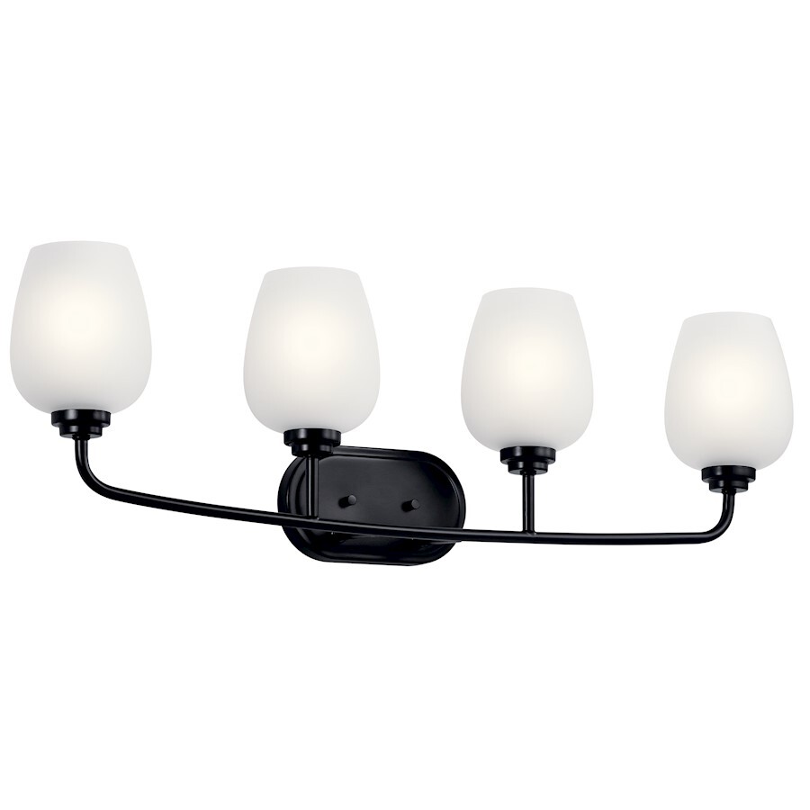 Kichler 4 Light Bath, Black - 45130BK