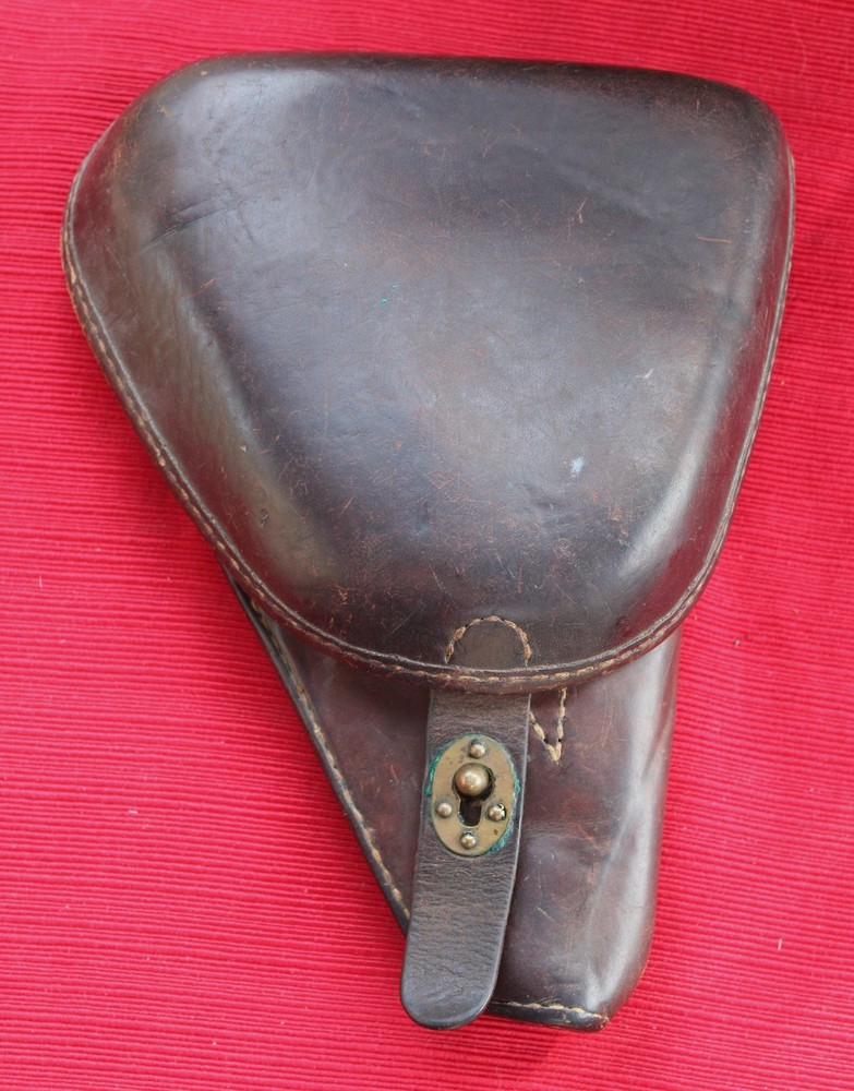 Japanese NAMBU Type 14 Clam Shell HOLSTER -  WWII Original! Early Type!