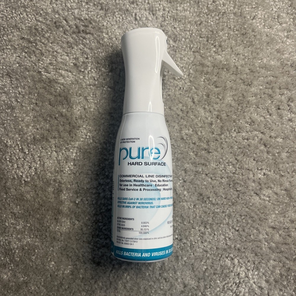 Pure Hard Surface Disinfectant, 20 Oz, White