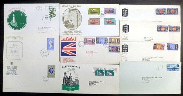GUERNSEY COVERS (x10) (ID:301/D36507)