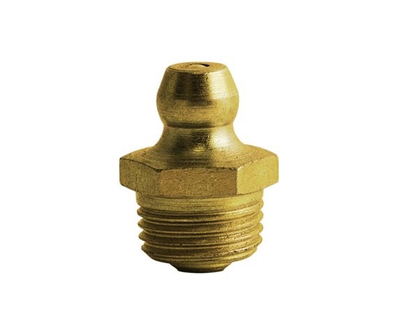 Grease Fitting Zerk 1/8-27 PTF Brass Plain (2 Pieces)