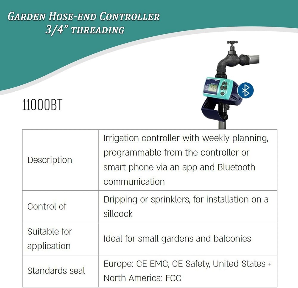 Galcon 11000BT Bluetooth Hose-End Timer – Smart Irrigation Controller for Garden