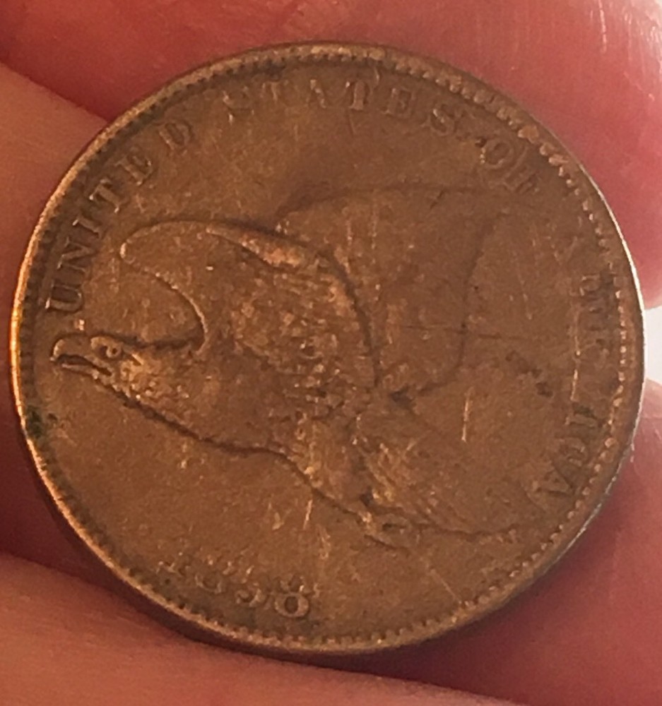 1858 Flying Eagle One Cent Penny Circulated