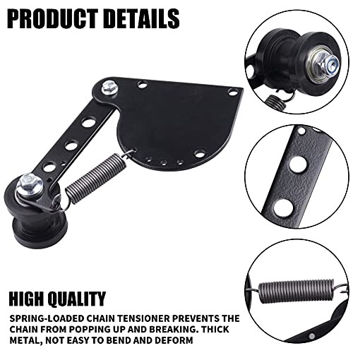 Spring Loaded Chain Tensioner fit for 49cc 66cc 80cc Engine Motorized black