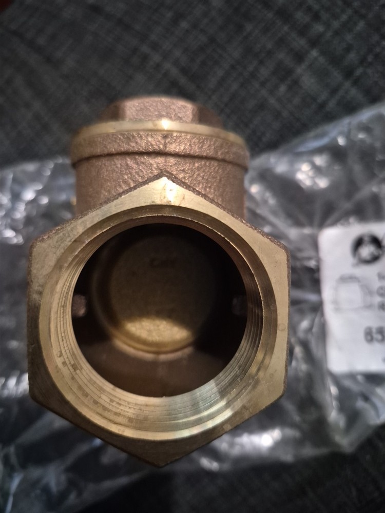 Check Valve 1-1/4" Rubber Seat Brass