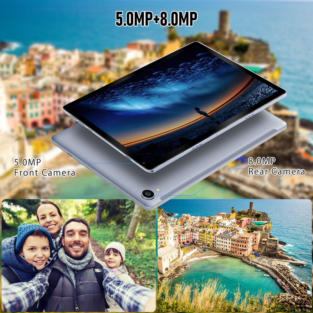 10.1 inch Android 14 Tablet 24GB+128GB IPS Touchscreen Octa-core Processor Wi-Fi