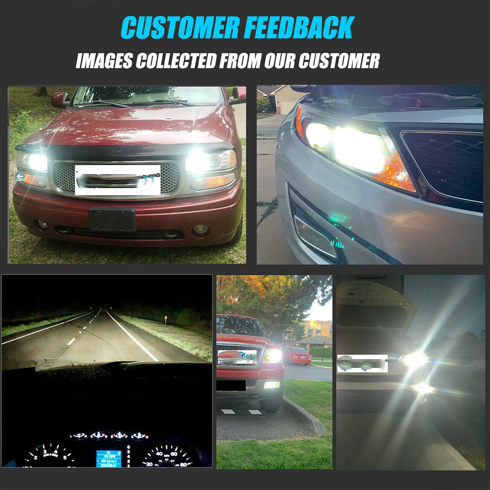 For Ford Transit Connect 2010-2013 6000K Front LED Headlight Bulbs High-Low Beam