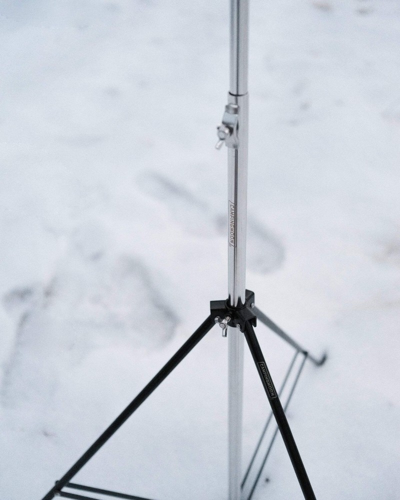 Camping Moon Double Head Tripod Stainless Steel Lantern Post