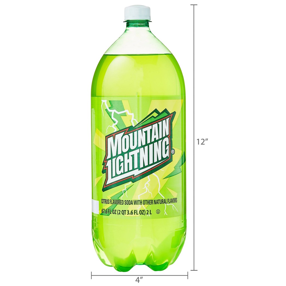 Great Value Mountain Lightning Citrus Soda 2 Liter