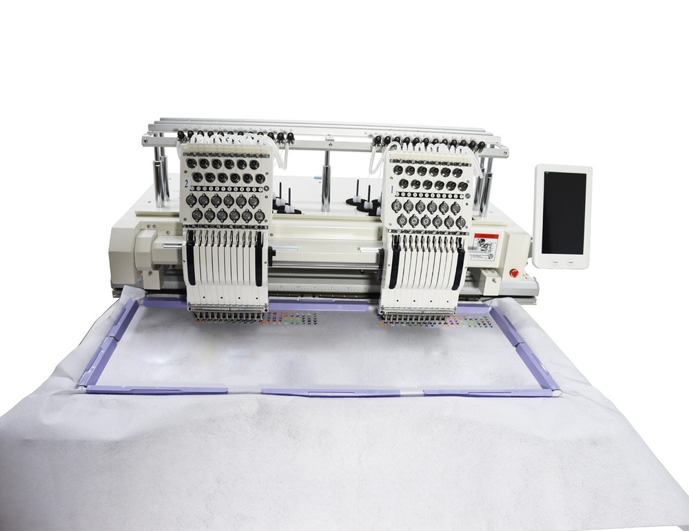 Double-station 12 Needles Automatic Computerized Embroidery Machine 110V/220V