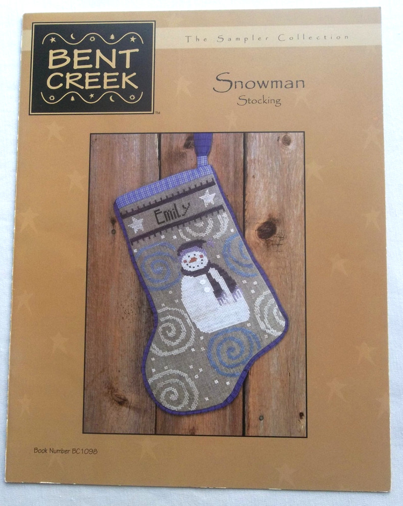 Snowman Stocking Cross Stitch Pattern by Bent Creek