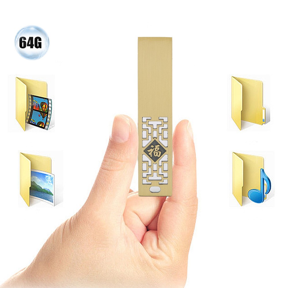 USB Flash Disk Waterproof Metal 2.0 Drive Storage Memory Stick For Data