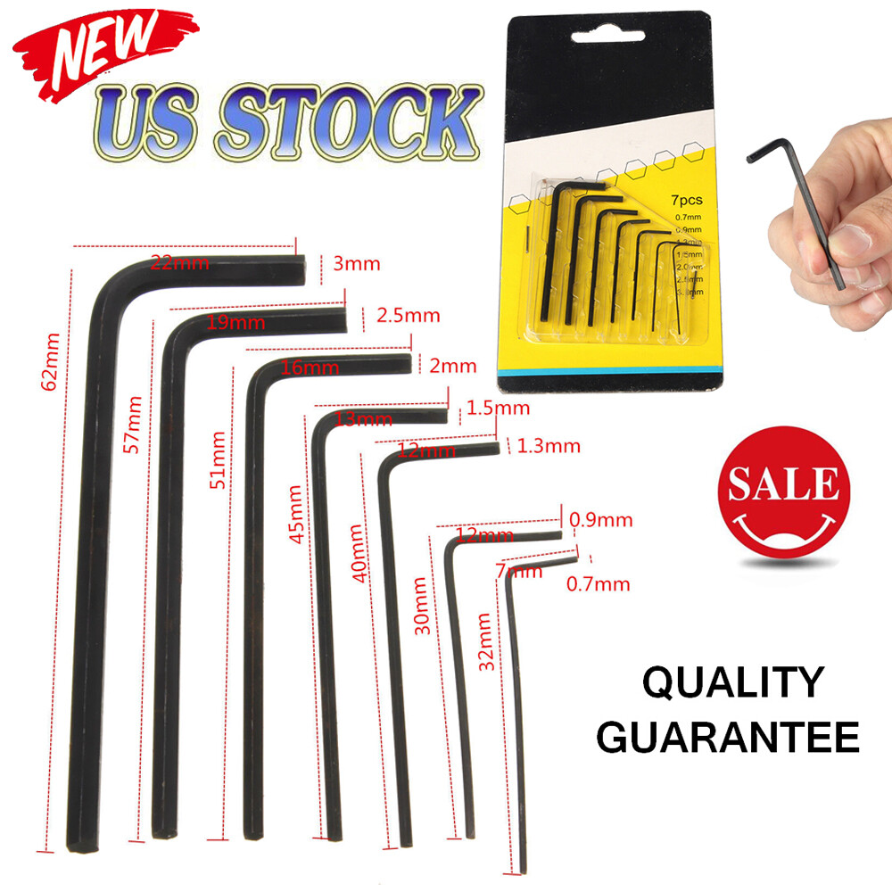 0.7mm-3mm Mini Micro Hexagon Hex Allen Key Set Wrench Screwdriver