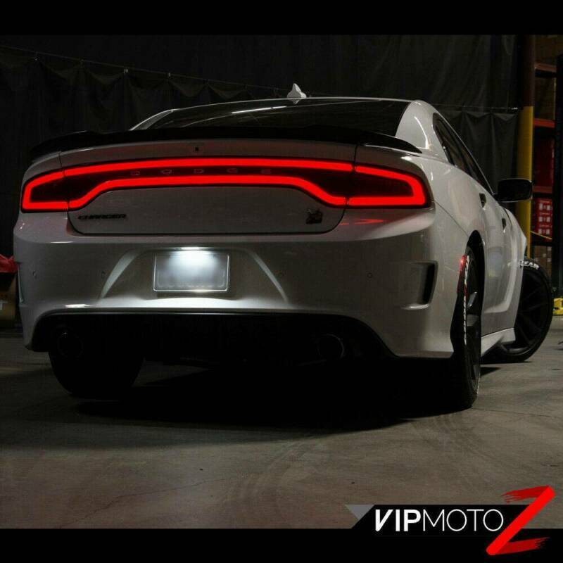 White LED License Plate Tag Light Lamp for 2015-2020 Dodge Charger & Challenger
