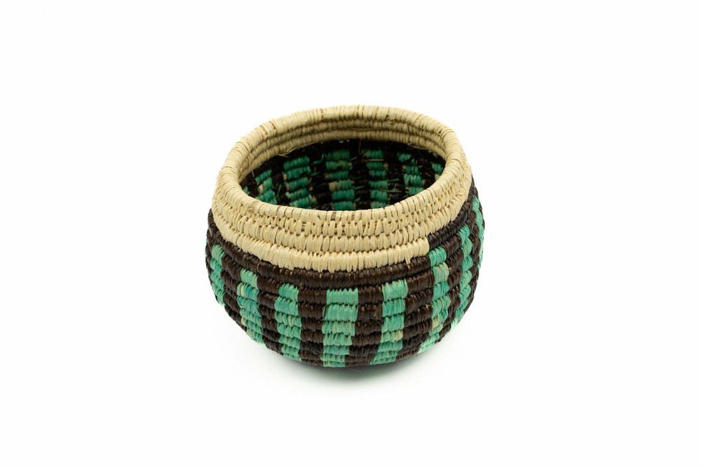 Vintage Woven Panama Basket