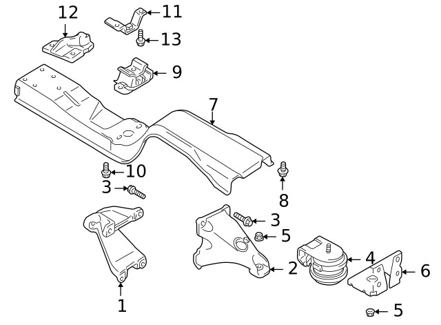 Genuine GM Rear Mount 30020646