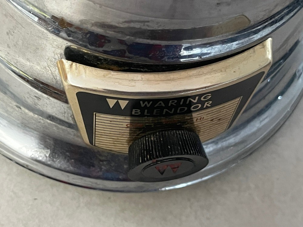 Vintage MCM Chrome Waring Blender Working