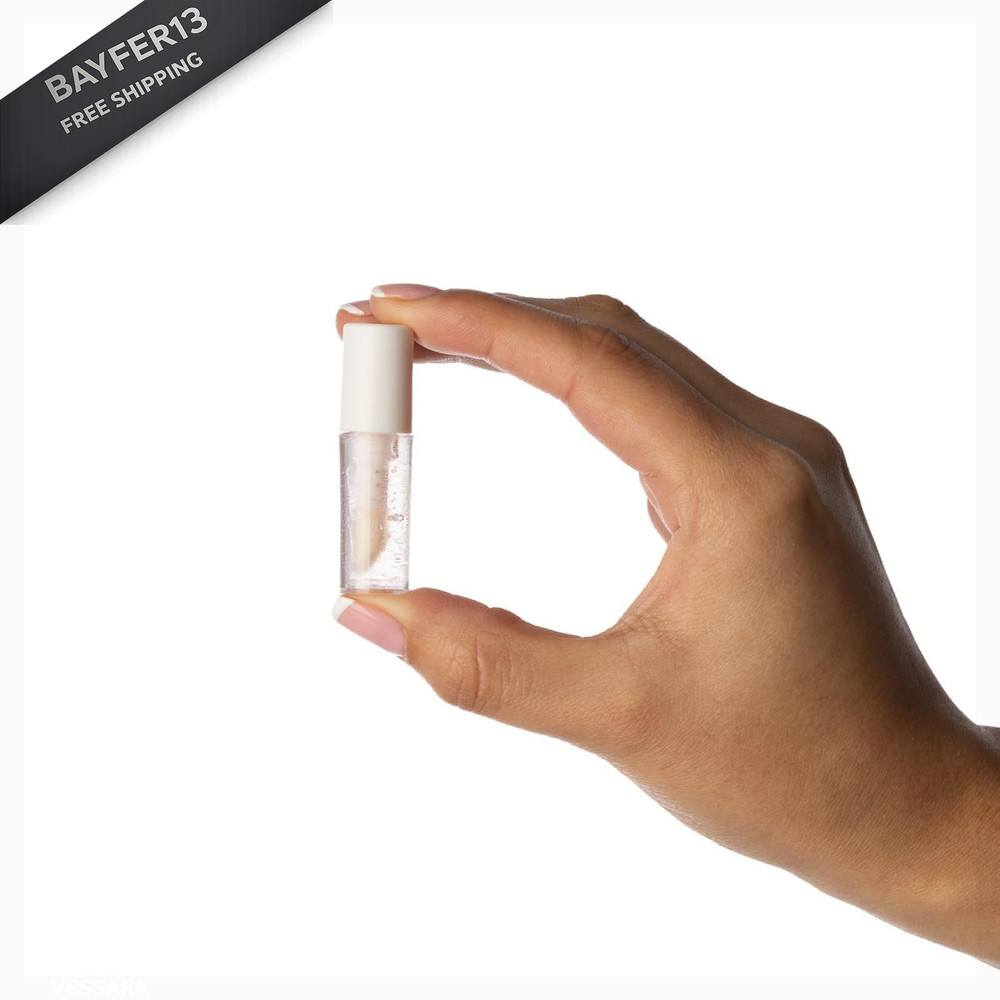 Vessara Mini Makeup Containers, Depotting Empty White