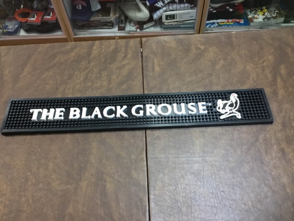 THE BLACK GROUSE BAR MAT -RUBBER BAR MAT NEW