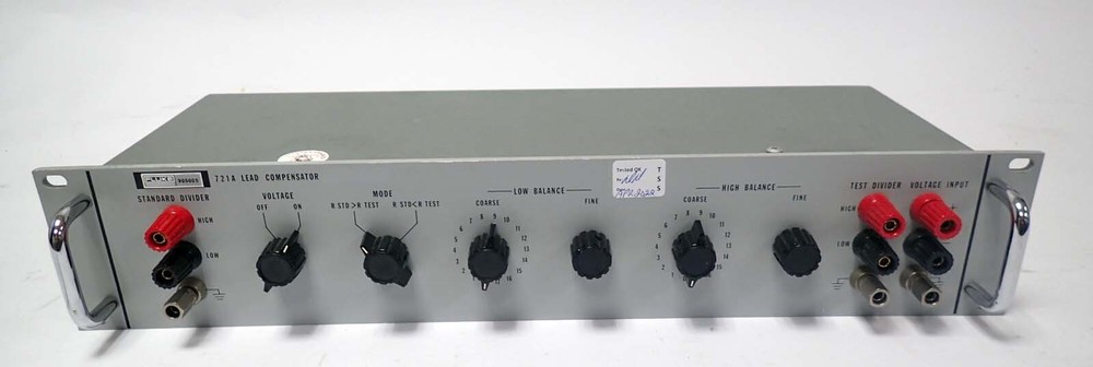 FLUKE 721A LEAD COMPENSATOR MAX DIVIDER VOLTAGE 1500Vdc TESTED