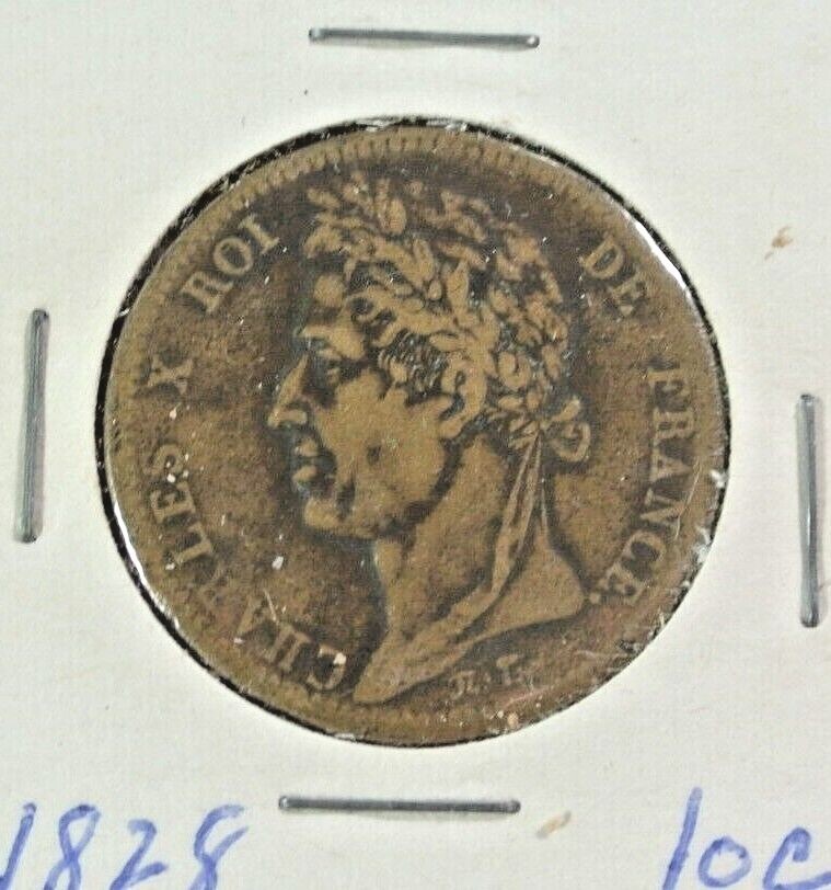 Guyana 10 Cents Charles X 1828 A
