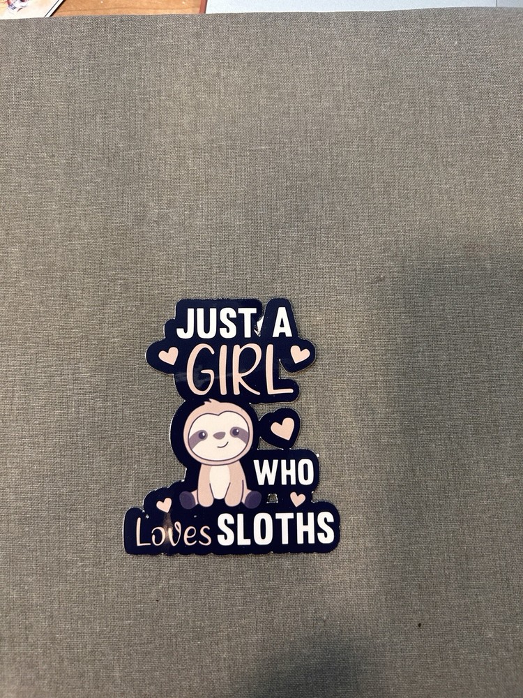 Cute Sloth Sticker f 3"