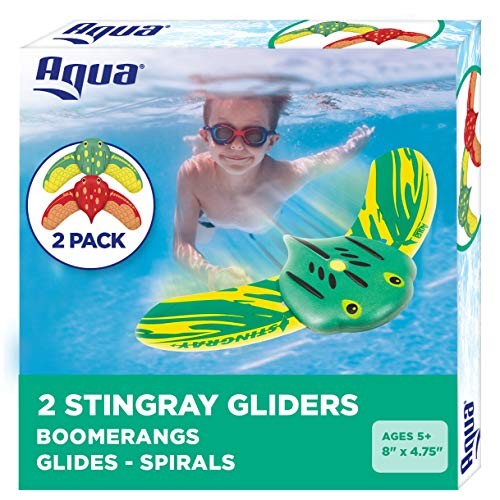 Aqua Mini Stingray Gliders - 2 Pack - Underwater Pool Toys with Adjustable