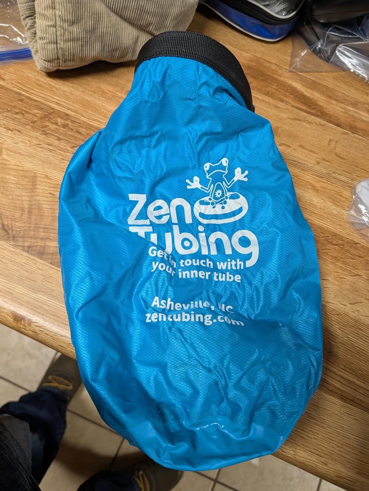 Zen Tubing Blue Dry Bag with Adjustable Strap